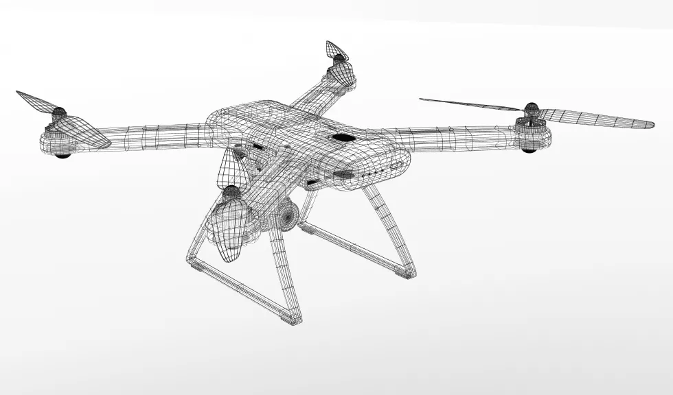 3-d-rendering-drone-model