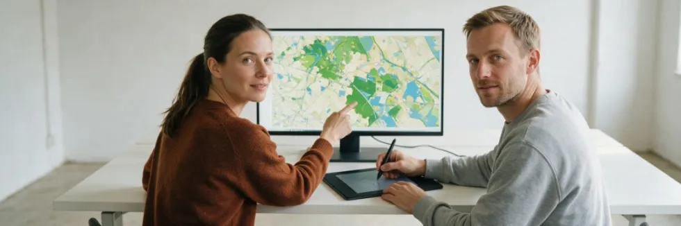 urbanistka-i-urbanista-analizuja-mape-cyfrowa