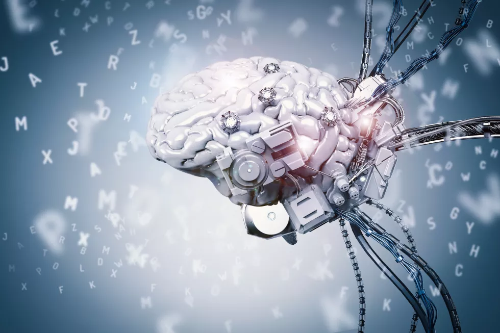 3d-rendering-robot-brain-learning-blue-background