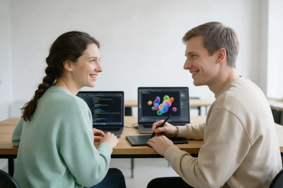 programistka-i-grafik-tworza-aplikacje-multimedialna