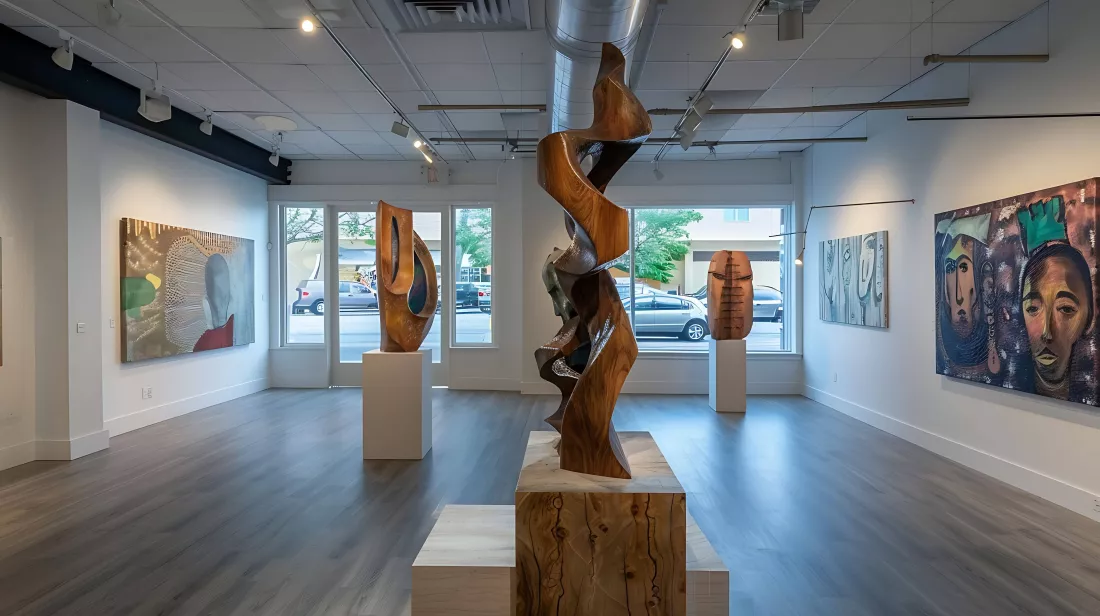 room-with-wooden-sculpture-wooden-sculpture-floor