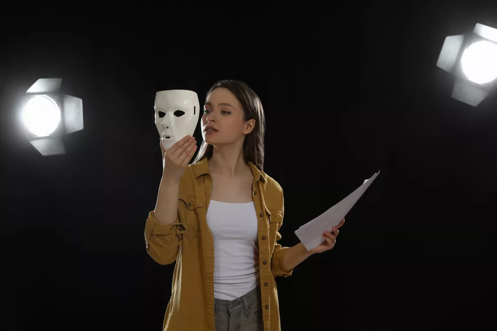 professional-actress-reading-her-script-rehearsal-theatre