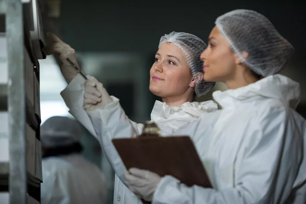 female-butchers-maintaining-records-clipboard