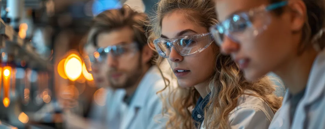 students-looking-through-pair-glasses-with-word-scientist-them