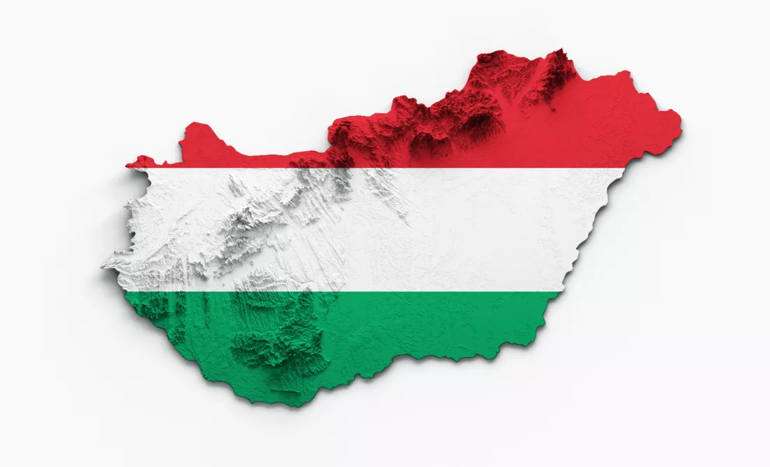 hungary-map-hungary-flag-shaded-relief-color-height-map-white-background-3d-illustration