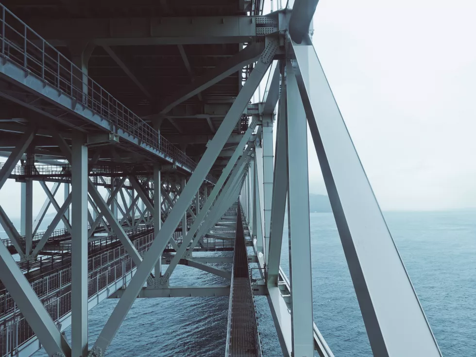 bridge-sea-against-clear-sky