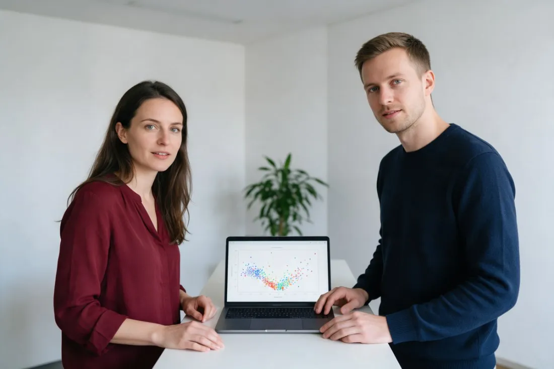 analityczka-i-analityk-omawiaja-wyniki-modelu-ai
