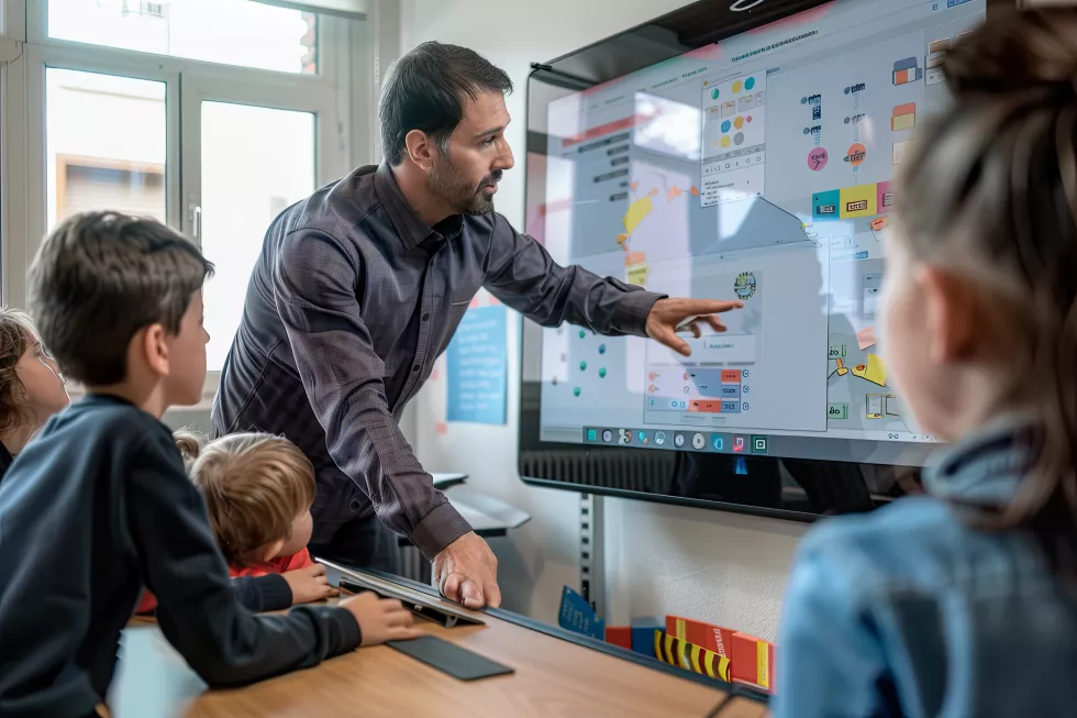 teacher-using-smartboard-interactive-lesson