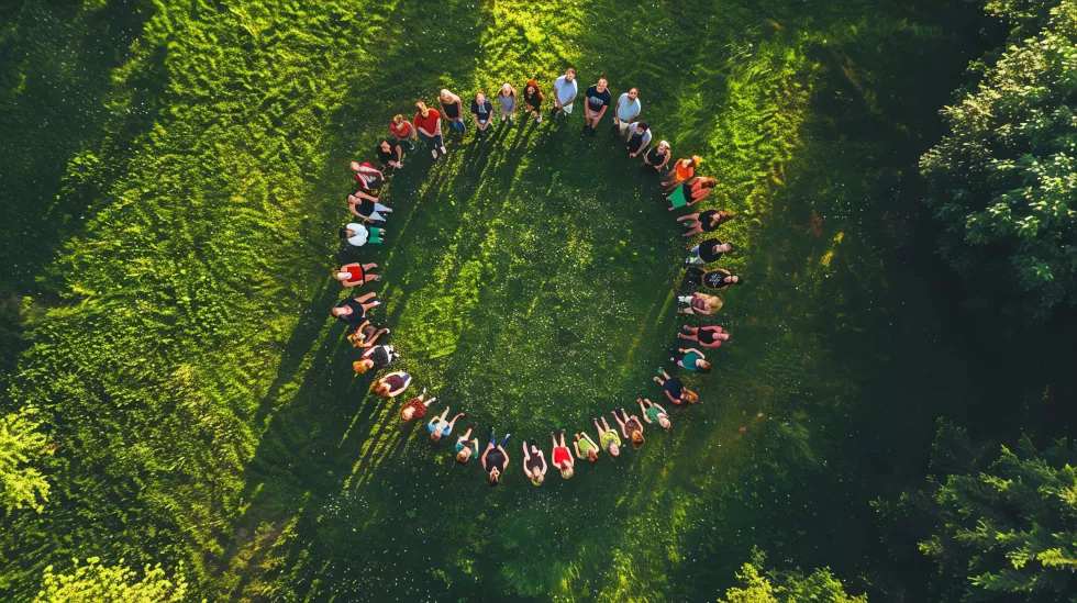 people-forming-circle-field-seen-from-circle-is-symbol-unity-cooperation