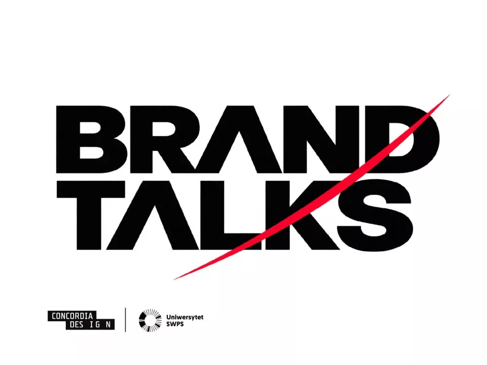 Grafika z logo cyklu spotkan Brand Talks.