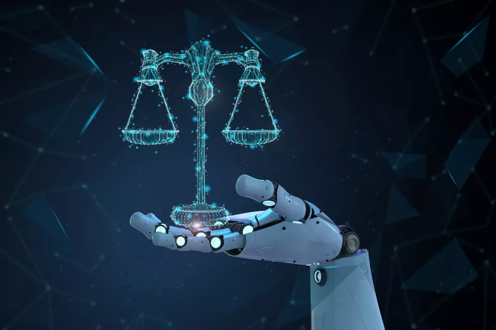 internet-law-concept-with-3d-rendering-ai-robot-with-law-scale