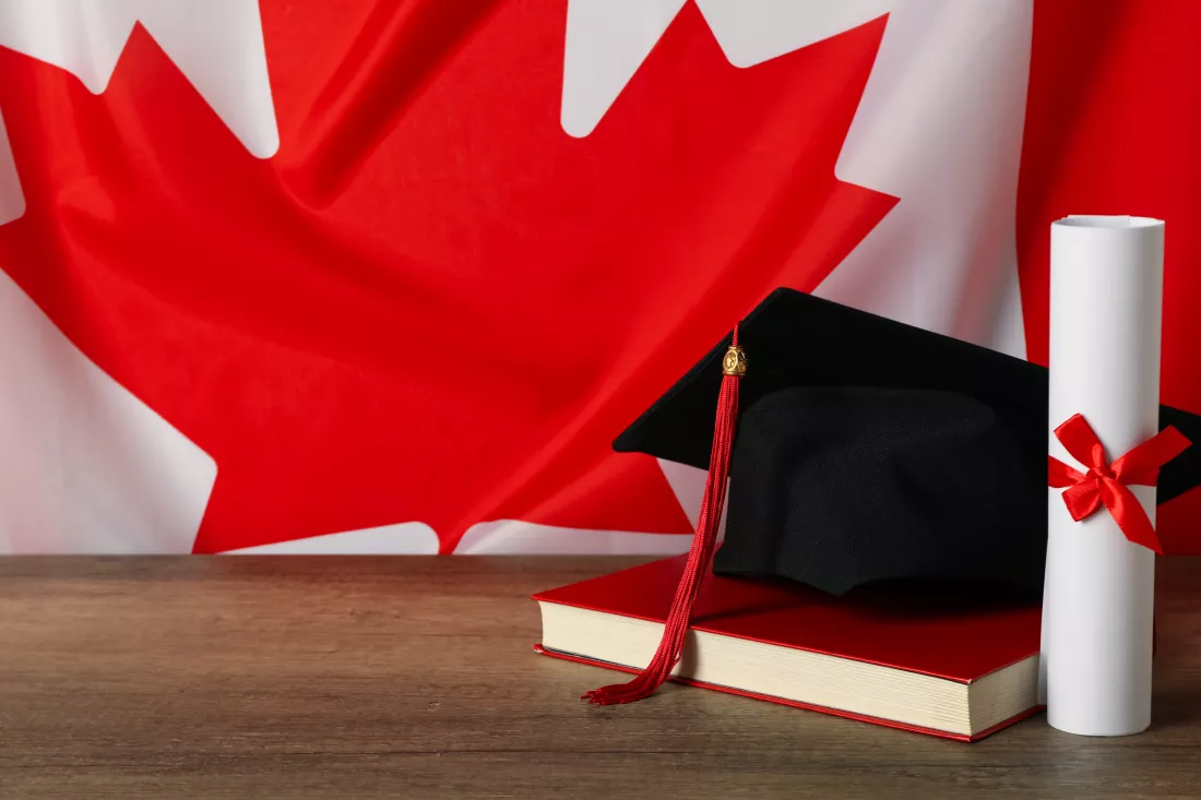 graduation-hat-book-diploma-background-canadian-flag