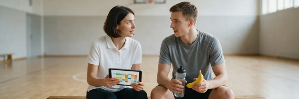 dietetyczka-sportowa-omawia-plan-zywienia-z-zawodnikiem