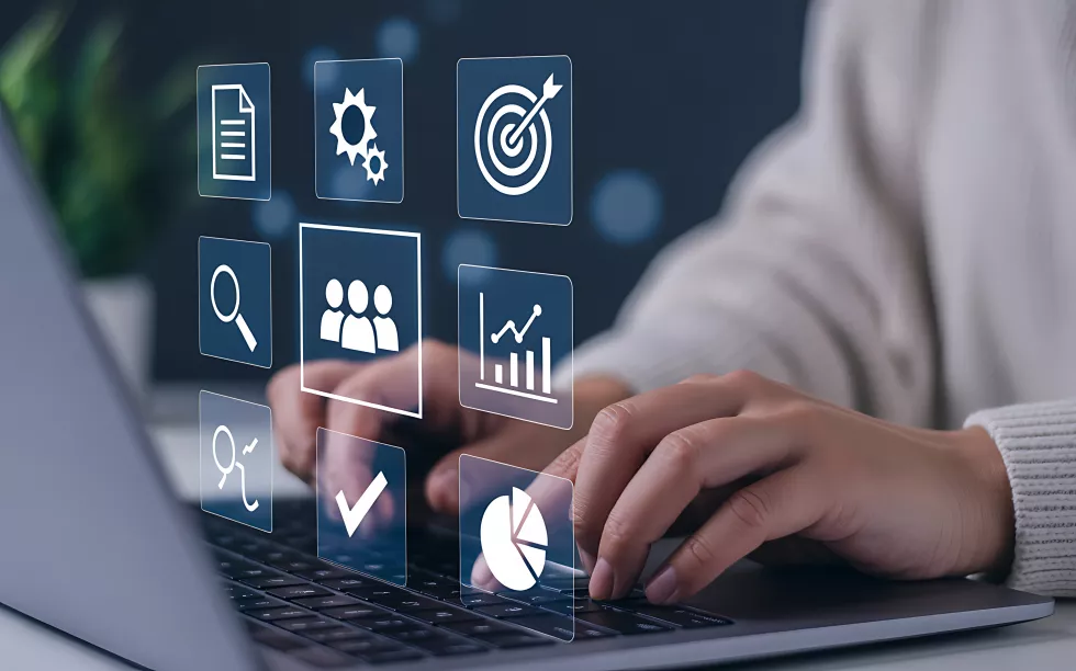 digital-business-management-strategic-planning-with-technology-icons