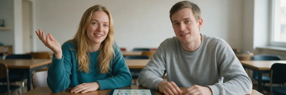 studentka-i-student-cwicza-jezyk-migowy