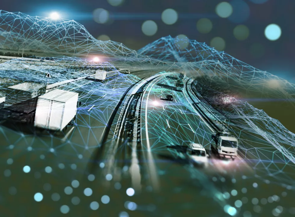 abstract-design-background-trucks-transport-tracking-highway-delivering